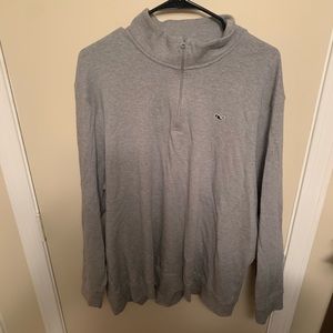 Gray Vineyard Vines quarter zip